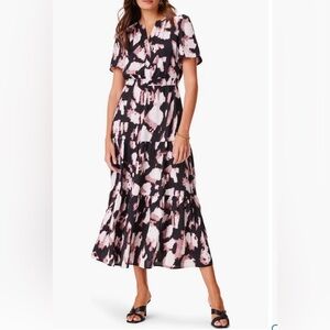 NIC+ZOE Spring Shadow Daydream Tiered Midi Dress Size PS New‎ With Tags